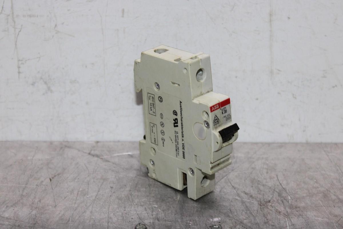 Used ABB CIRCUIT BREAKER S-271-k-20 240/415 VAC 20 AMP 1-POLE *WARRANTY*