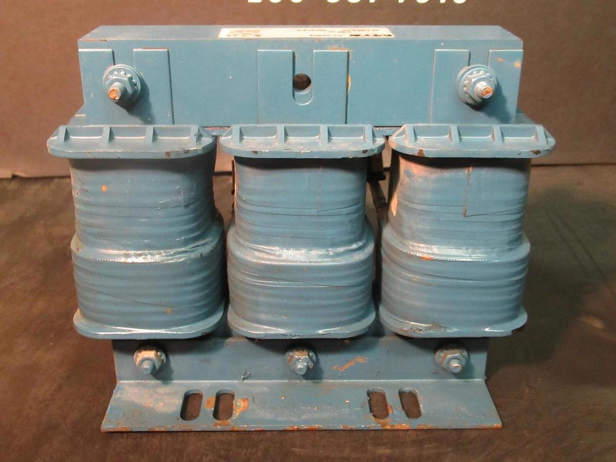 Used MTE CORPORATION 3 PH REACTOR CAT# RL-05502 P/N: 200-18 0.50 mH 55 AMP 600 V MAX