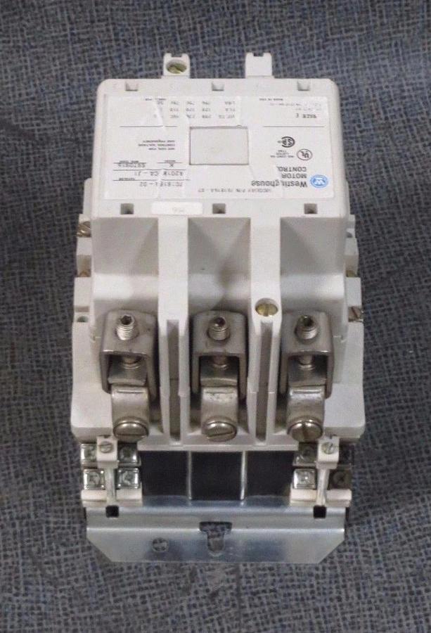 Used WESTINGHOUSE MOTOR CONTACTOR A201KECA-J1 SIZE E 120 AMP 600 VAC COIL: 120 V
