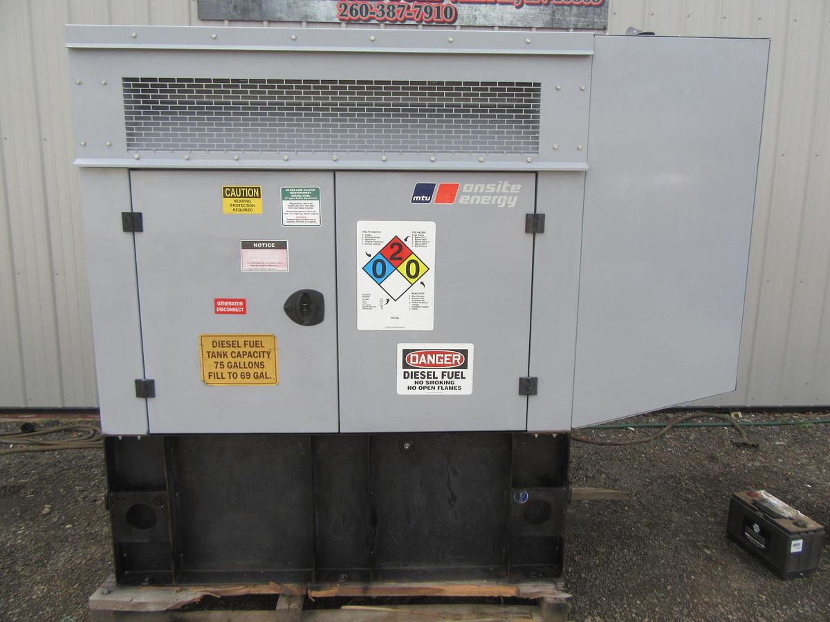 Used 20 KW DIESEL GENERATOR MTU 120/240 V 4LE1 ISUZU SOUND ENCLOSED 48 HRS  VIDEO