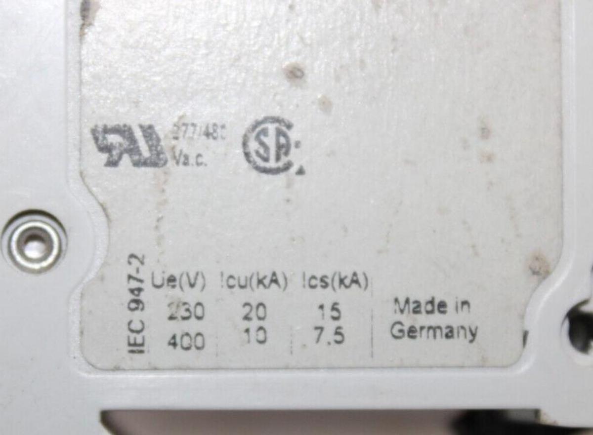 Used ABB CIRCUIT BREAKER S202-K1 277/480 VAC 2-POLE **WARRANTY INCLUDED**