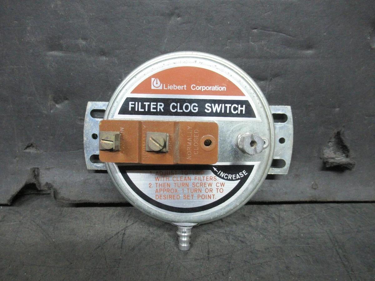 Used LIEBERT FILTER CLOG SWITCH AP4268 277 VAC 300 VA 1/2 PSI AIR PRESSURE ONLY