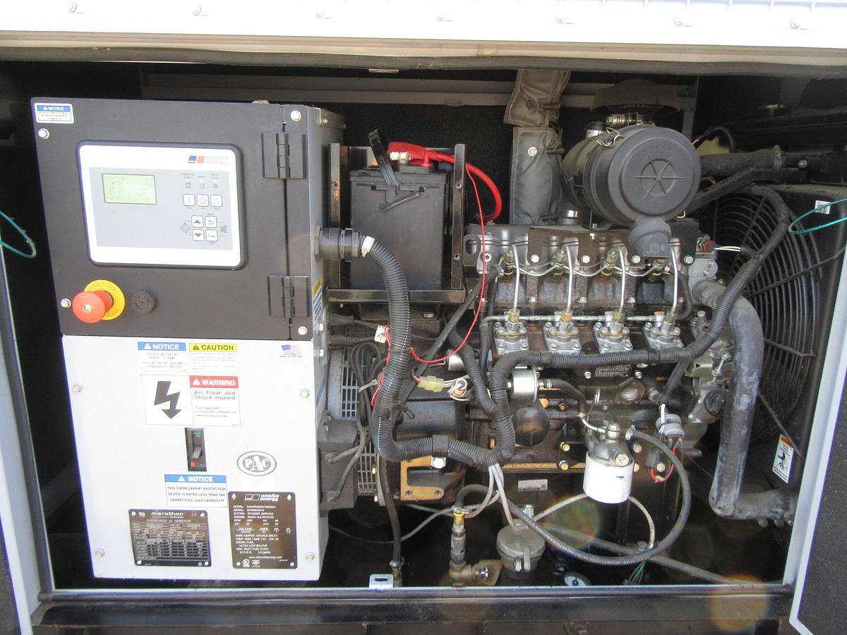 Used 20 KW DIESEL GENERATOR MTU 120/240 V 4LE1 ISUZU SOUND ENCLOSED 258 HRS  VIDEO
