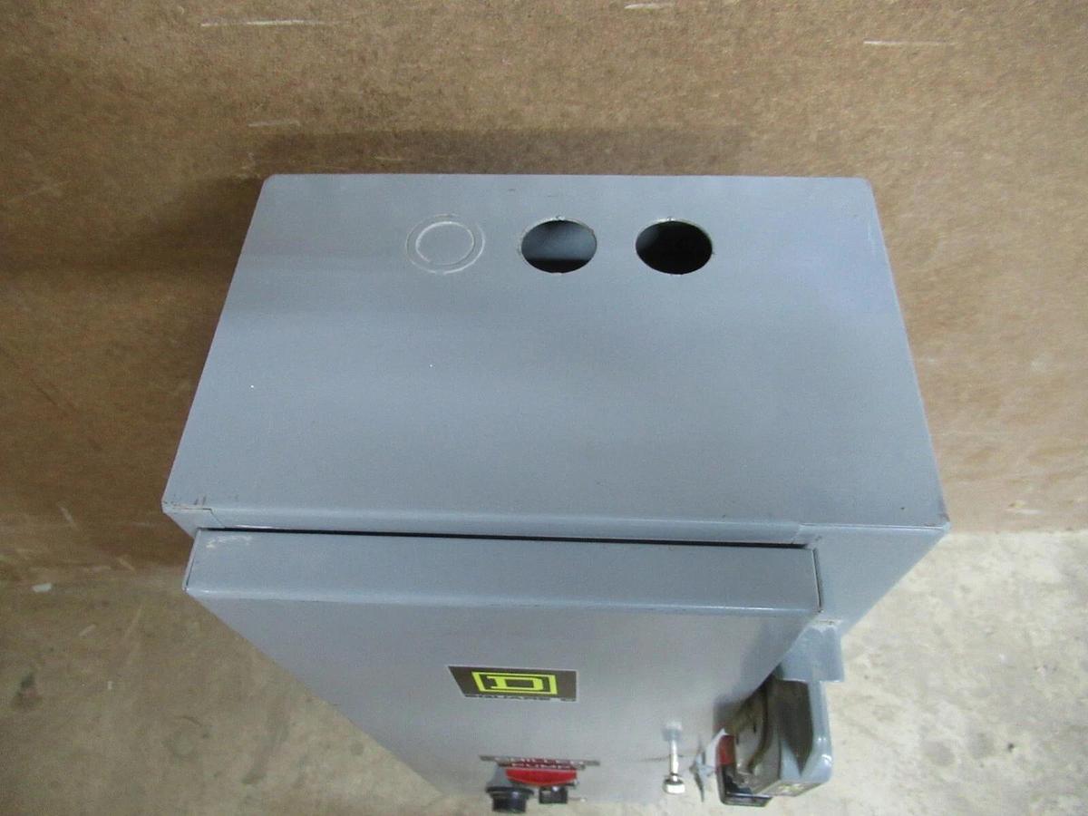 Used SQUARE D NEMA SIZE 1 COMBINATION COMBO BOX 8538SCG13 30 AMP 10 HP 600 VAC