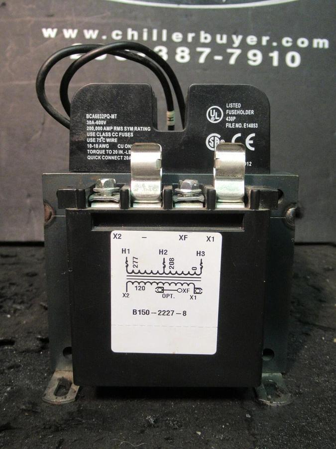 Used 0.015 KVA (15 VA) CUTLER HAMMER CONTROL TRANSFORMER 277/208 V 120 V C0150E3AFB
