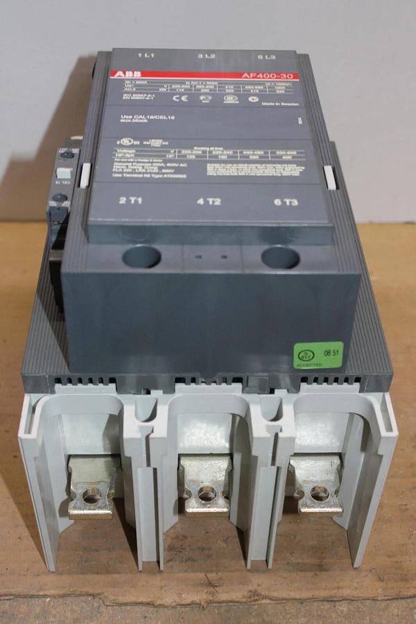 Used ABB CONTACTOR AF400-30 600 AMP 600 VAC 400 HP COIL: 100-250V **WARRANTY**