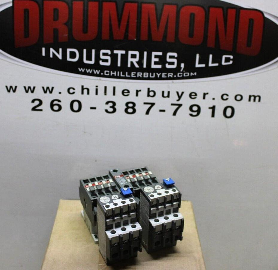 Used ABB DUAL STARTER A9-30-01 21 AMP 600 VAC 7.5 HP COIL: 230V W/ TA25-DU OVERLOAD