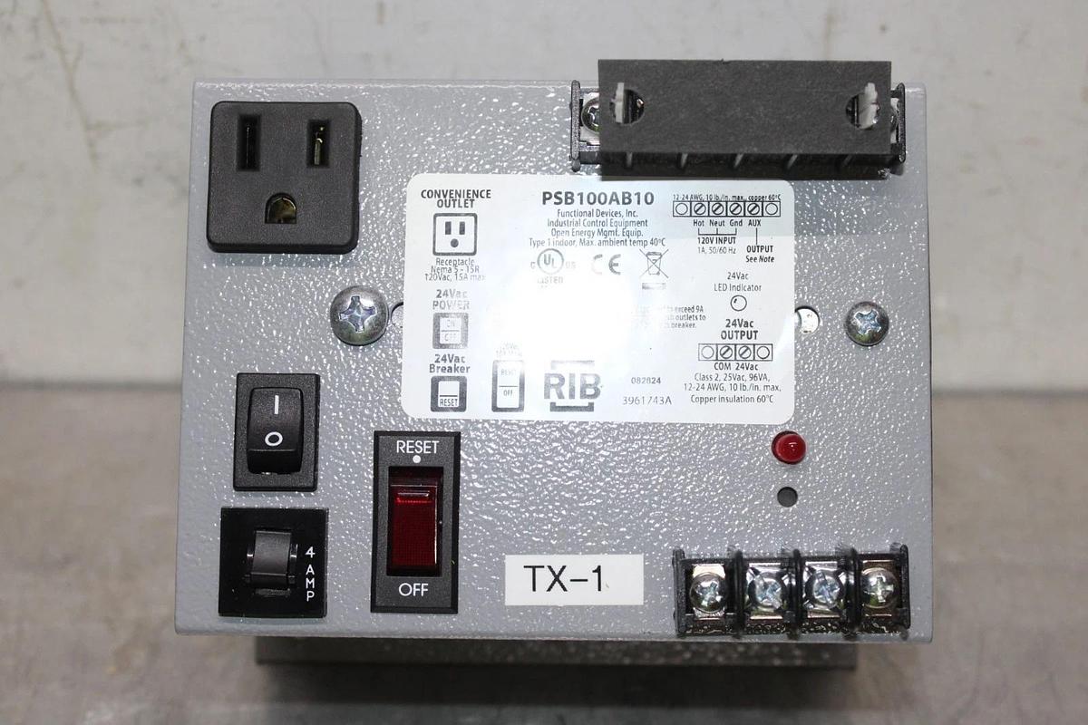 Used FUNCTIONAL DEVICES OPEN ENERGY MANAGEMENT SYSTEM PSB100AB10 **WARRANTY**