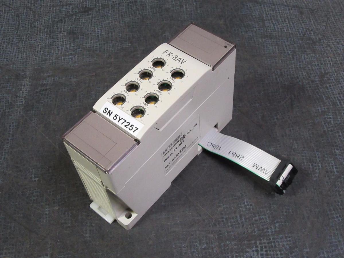 Used MITSUBISHI PROGRAMMABLE CONTROLLER MODEL: FX-8AV **WARRANTY INCLUDED**