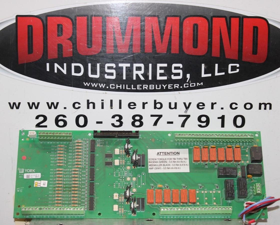 Used YORK HVAC CHILLER I/O CIRCUIT BOARD 031-01743-001 REV. I **WARRANTY**