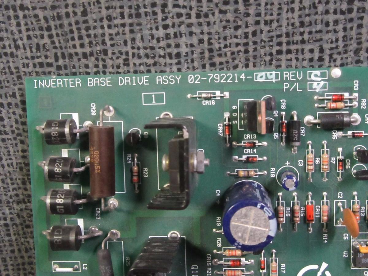 Used LIEBERT INVERTER BASE DRIVE ASSY. 02-792214-04 REV C P/L 4 WARRANTY INCLUDED