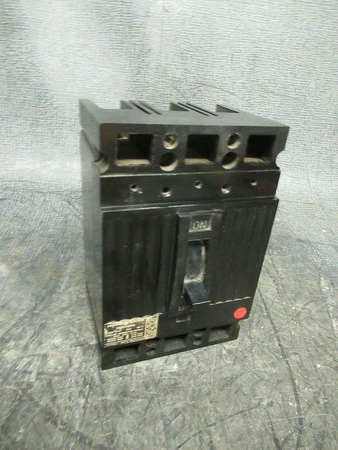 Used 15 AMP GE BREAKER TED134015 480 VAC 3 POLE **WARRANTY INCLUDED**