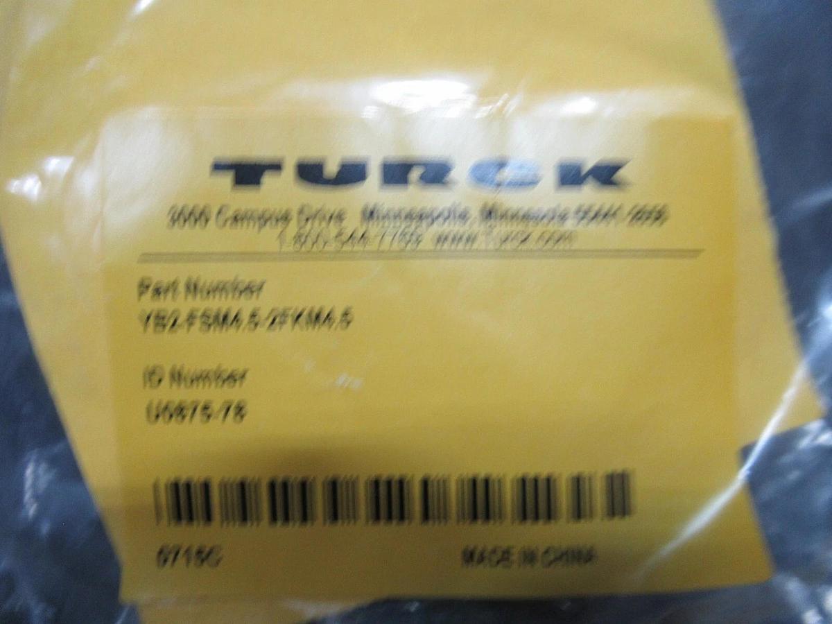 NEW IN BAG TURCK YB2-FSM4.5-2FKM4.5 EUROFAST DAISY CHAIN SPLITTER CONNECTOR