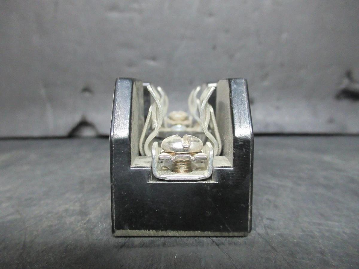 Used ALLEN-BRADLEY SINGLE POLE FUSE BLOCK 1491-N121 SER. D 250 VOLT 30 AMP CLASS H