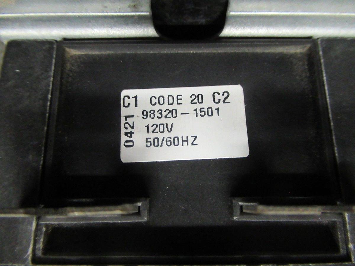 Used PRODUCTS UNLIMITED CONTACTOR 3100-30T828VB 25A 20HP 600V COIL: 120V