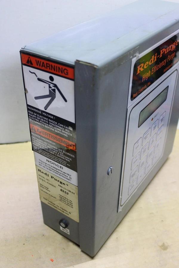 Used REDI-CONTROLS REDI-PURGE PRG-11/123-C3 HVAC CONDENSER PANEL 115V 1-PHASE