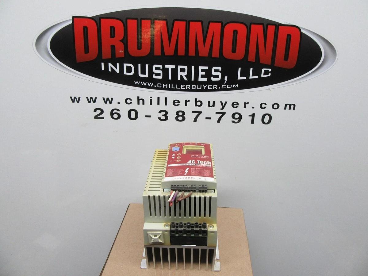 Used LENZE AC TECH VARIABLE AC DRIVE SM430 SCM I/O CONTROL 480 VOLT 3 HP 2.2 KW