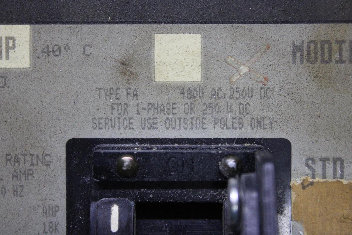 Used SQUARE D I-LINE CIRCUIT BREAKER FA34030 30 AMP 480 VOLT 3-POLE