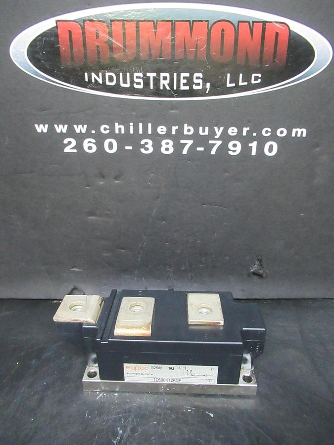 Used EUPEC G26V6 POWERBLOCK IGBT POWER MODULE TD500N12KOF *WARRANTY INCLUDED*