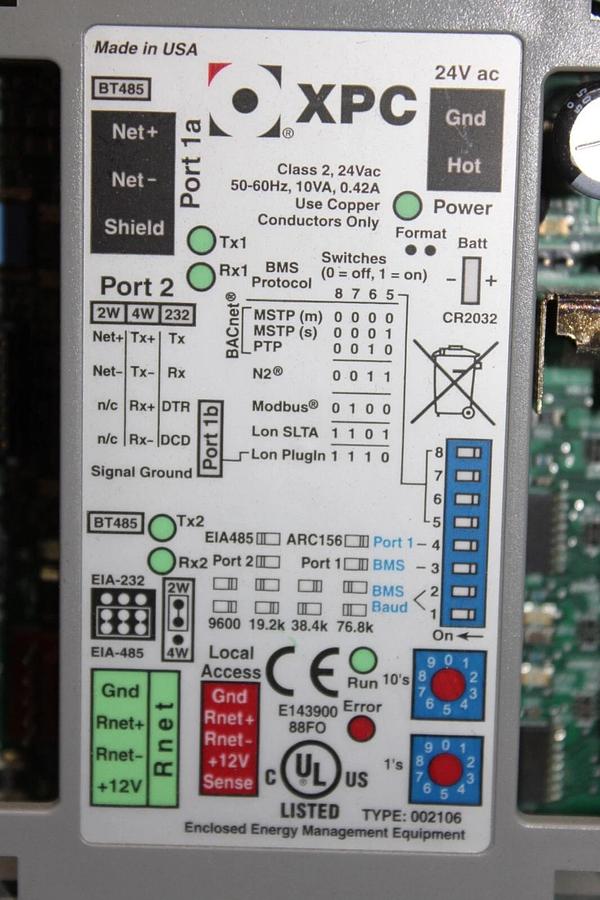 Used HARSCO XPC ENCLOSED ENERGY MANAGEMENT SYSTEM E143900 24 VAC 10 VA 0.42 AMP