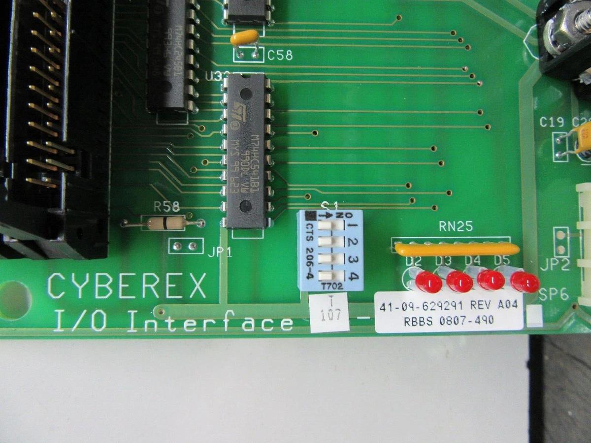 CYBEREX CIRCUIT BOARD I/O INTERFACE 41-09-629291 REV. A04 PC62618-1 REV. B