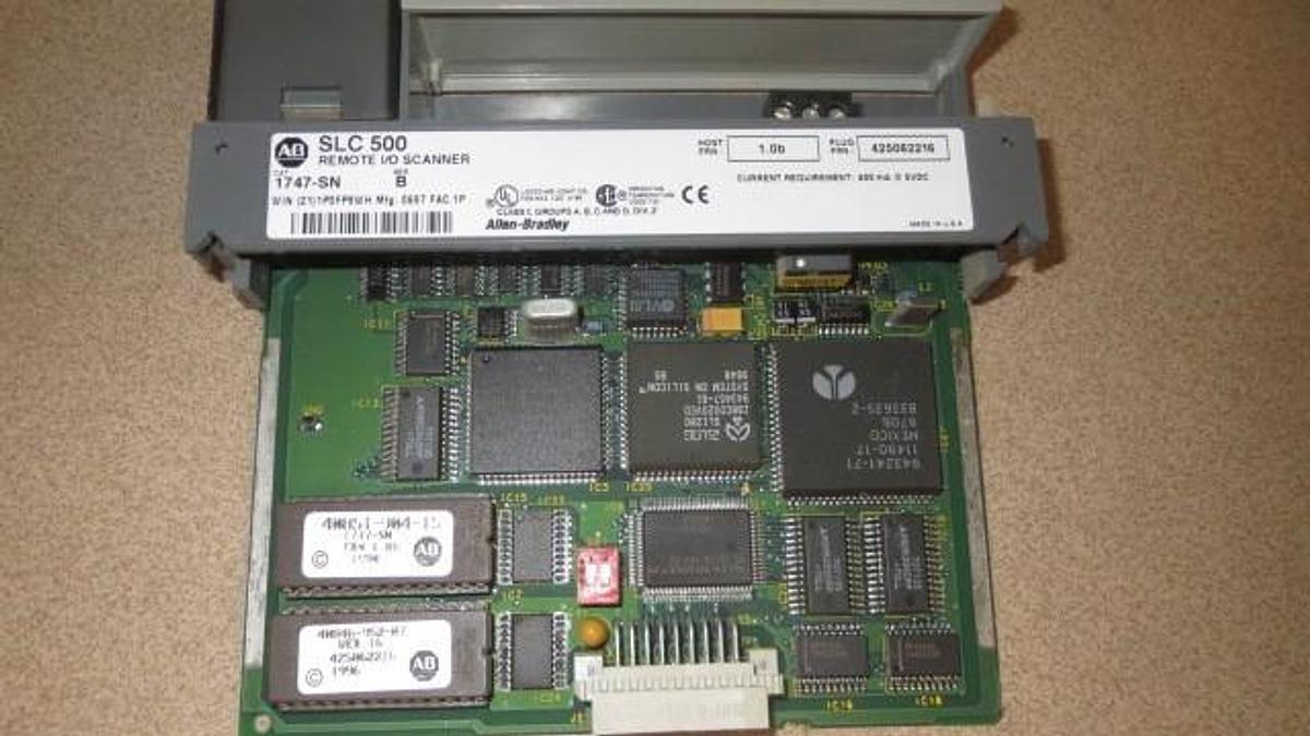Used ALLEN BRADLEY--SLC 500 -REMOTE I/O SCANNER--1747-SN--SERIES B **WARRANTY**