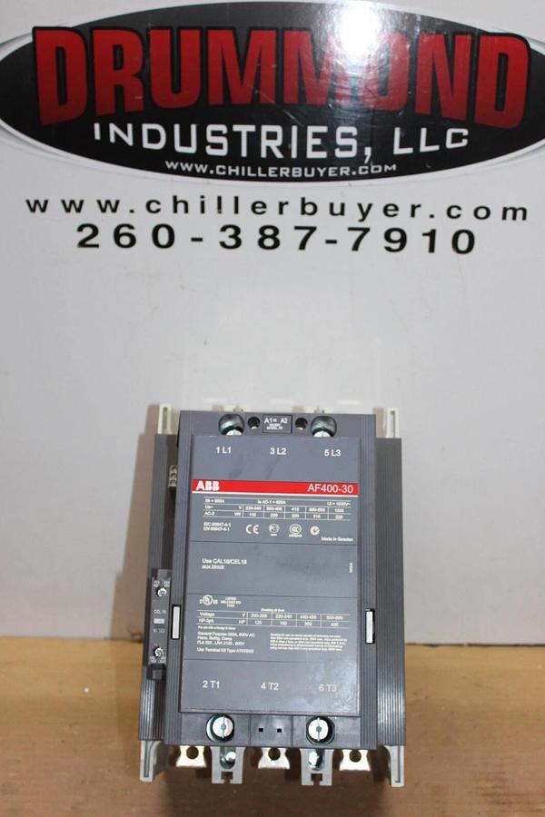 Used ABB CONTACTOR AF400-30 600 AMP 600 VAC 400 HP COIL: 100-250V **WARRANTY**