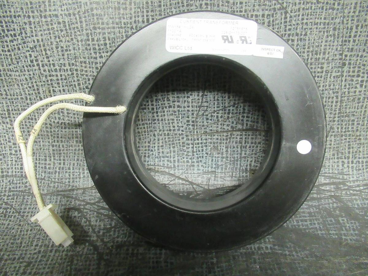 Used WICC CURRENT TRANSFORMER MW1547-1-L24 RATIO: 1100:1 50-400 HZ