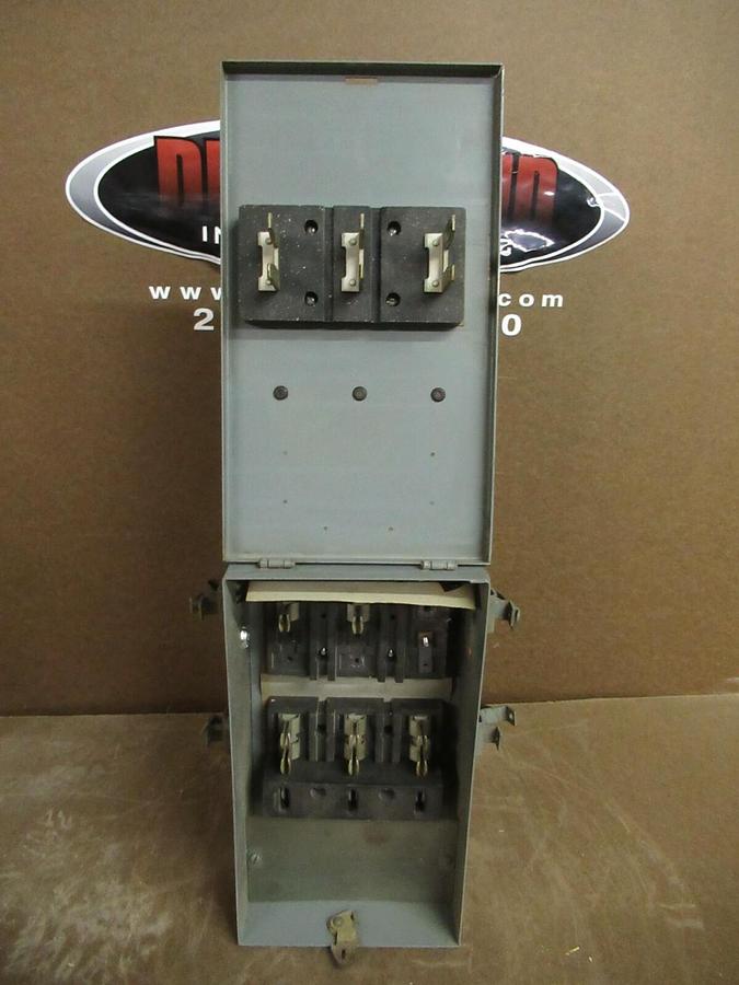 Used WESTINGHOUSE COP 100 AMP 600 VAC FUSIBLE BUSS BUS PLUG STYLE 1720770 TAP SWITCH
