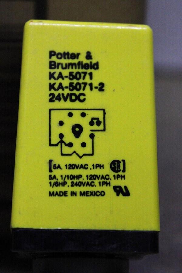 Used LOT OF 3 POTTER & BRUMFIELD RELAY KA-5071-2 5 AMP 120 VAC **WARRANTY INCLUDED**