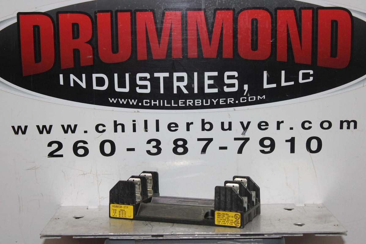 Used BUSS FUSE HOLDER R60030-2CR 600 VOLT 30 AMP FOR CLASS R FUSES *WARRANTY*