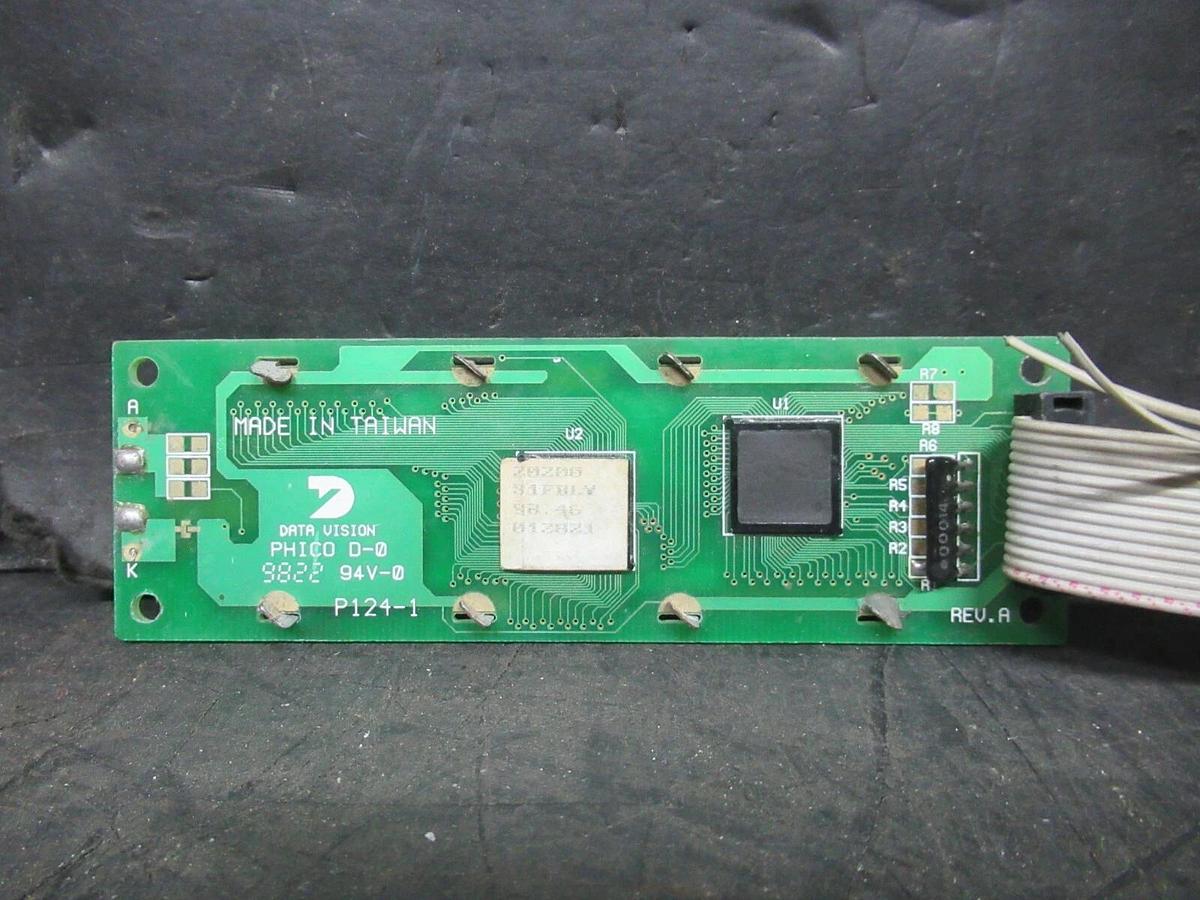 Used DATA VISION PHICO LCD DISPLAY BOARD 20200 31FBLY 012823 **WARRANTY INCLUDED**