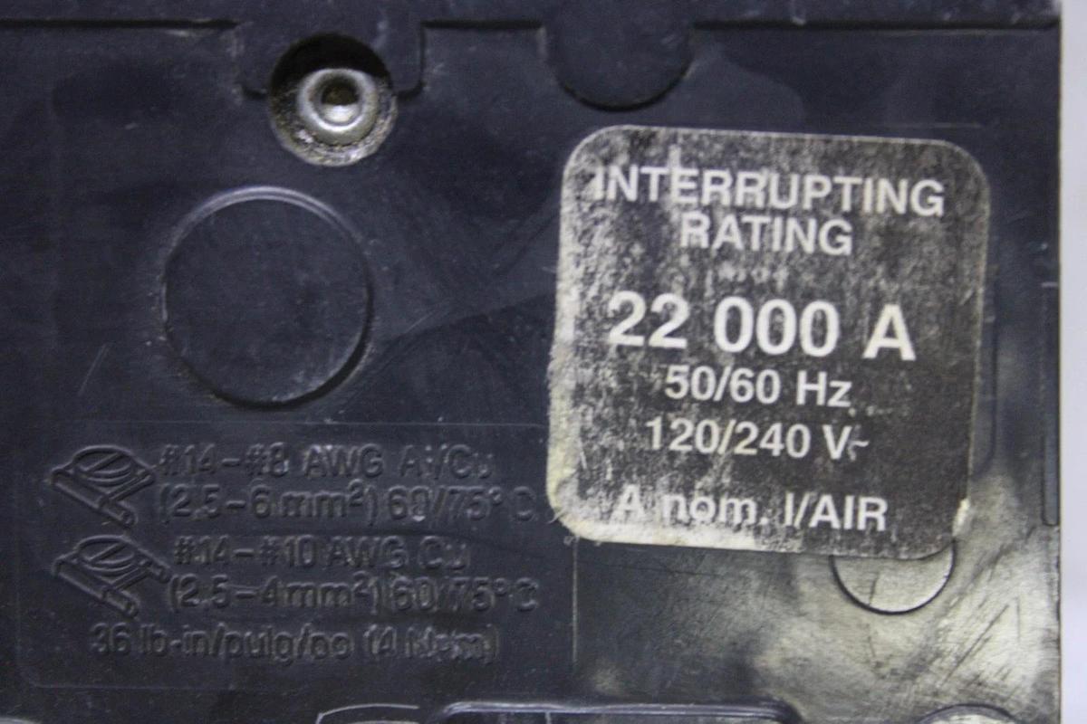 Used SQUARE D QOB CIRCUIT BREAKER QOB22020 20 AMP 2-POLE 240 VAC **WARRANTY**