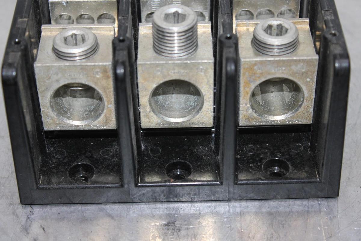 Used MARATHON TERMINAL LUG 1433553 600 VOLT 335 AMP 3-POLE **WARRANTY INCLUDED**