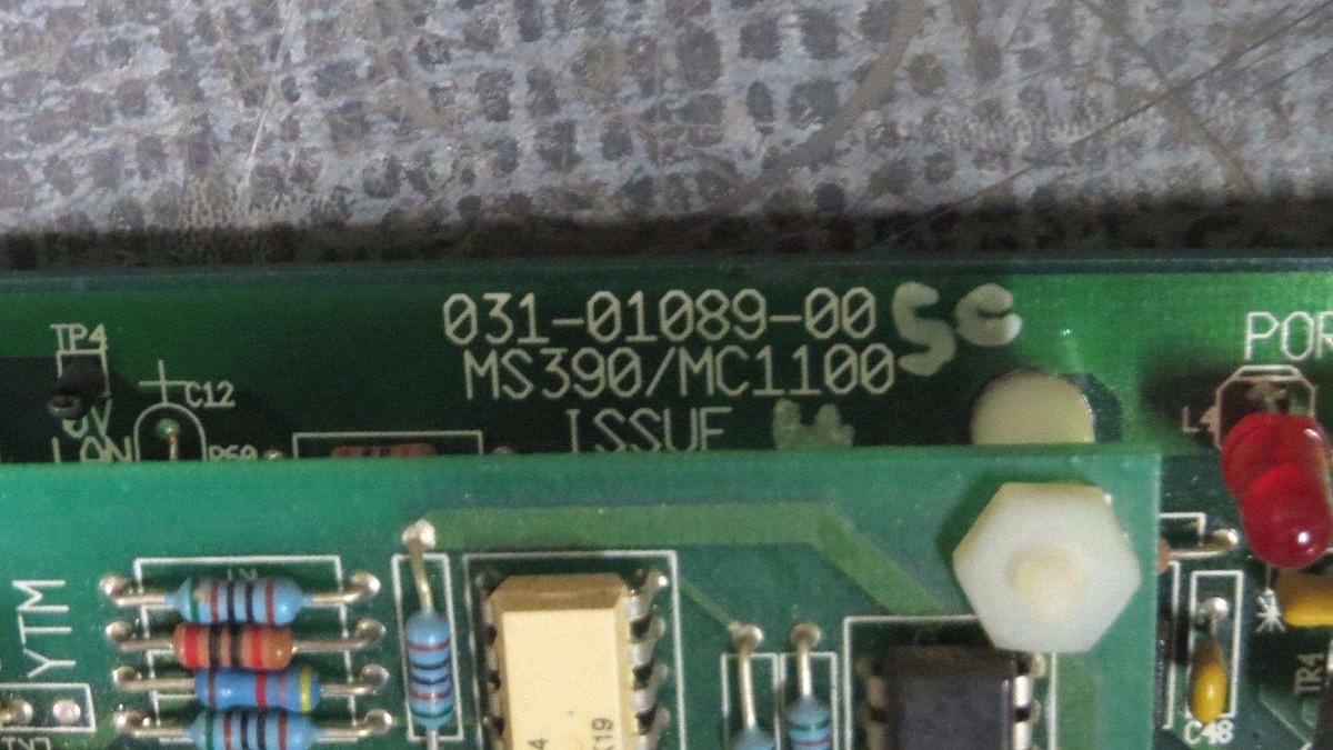 Used YORK CHILLER ADVANCED PROCESSOR CARD 031-01089-005C MS390/MC1100 ISSUE 4