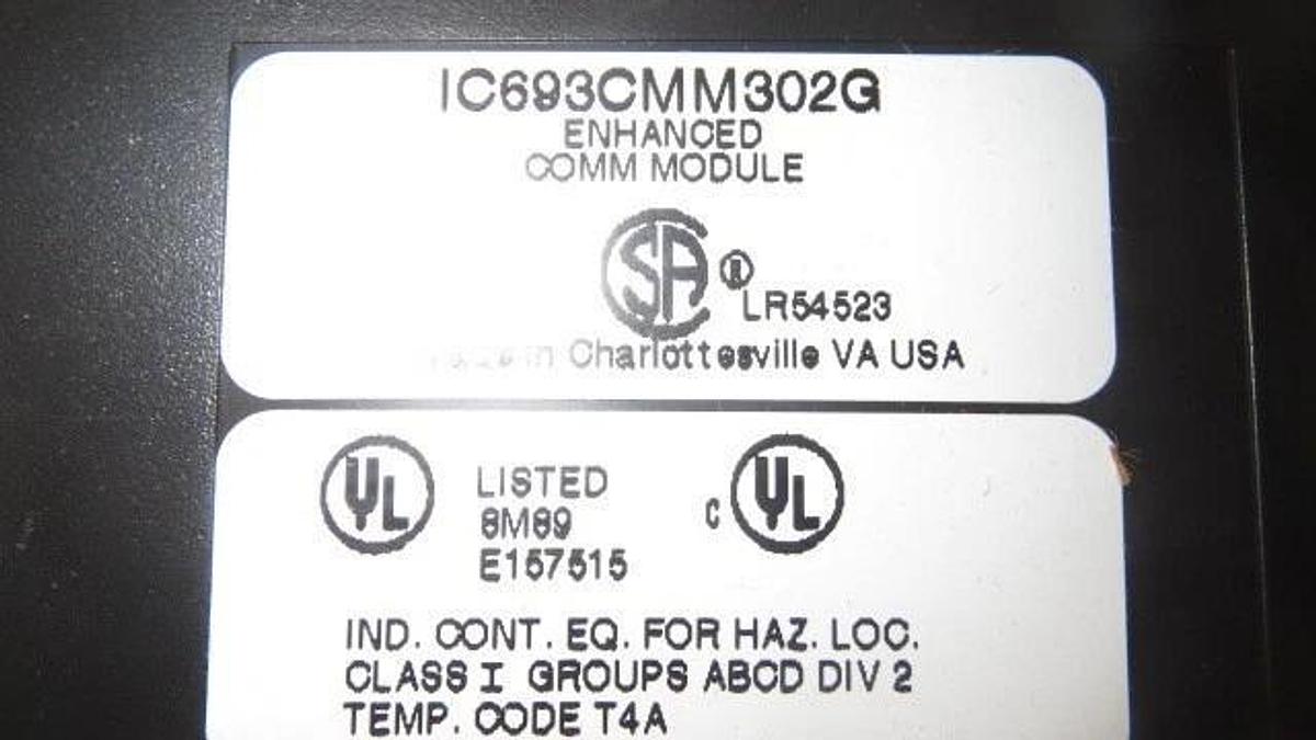 Used GE FANUC 90-30 -- ENHANCED COM MODULE-- IC693CMM302G **WARRANTY INCLUDED**