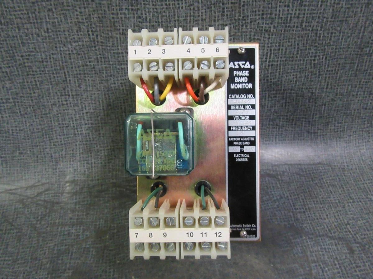 Used ASCO PHASE BAND MONITER 214A265 110-120V 60 HZ    ** WARRANTY INCLUDED **
