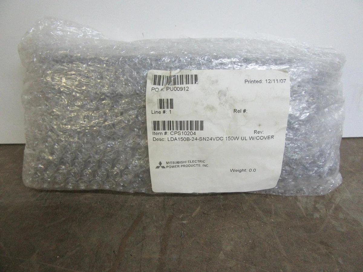 MITSUBISHI LDA150B-24-SN24VDC POWER SUPPLY 150 WATT W/ COVER *NEW SURPLUS*