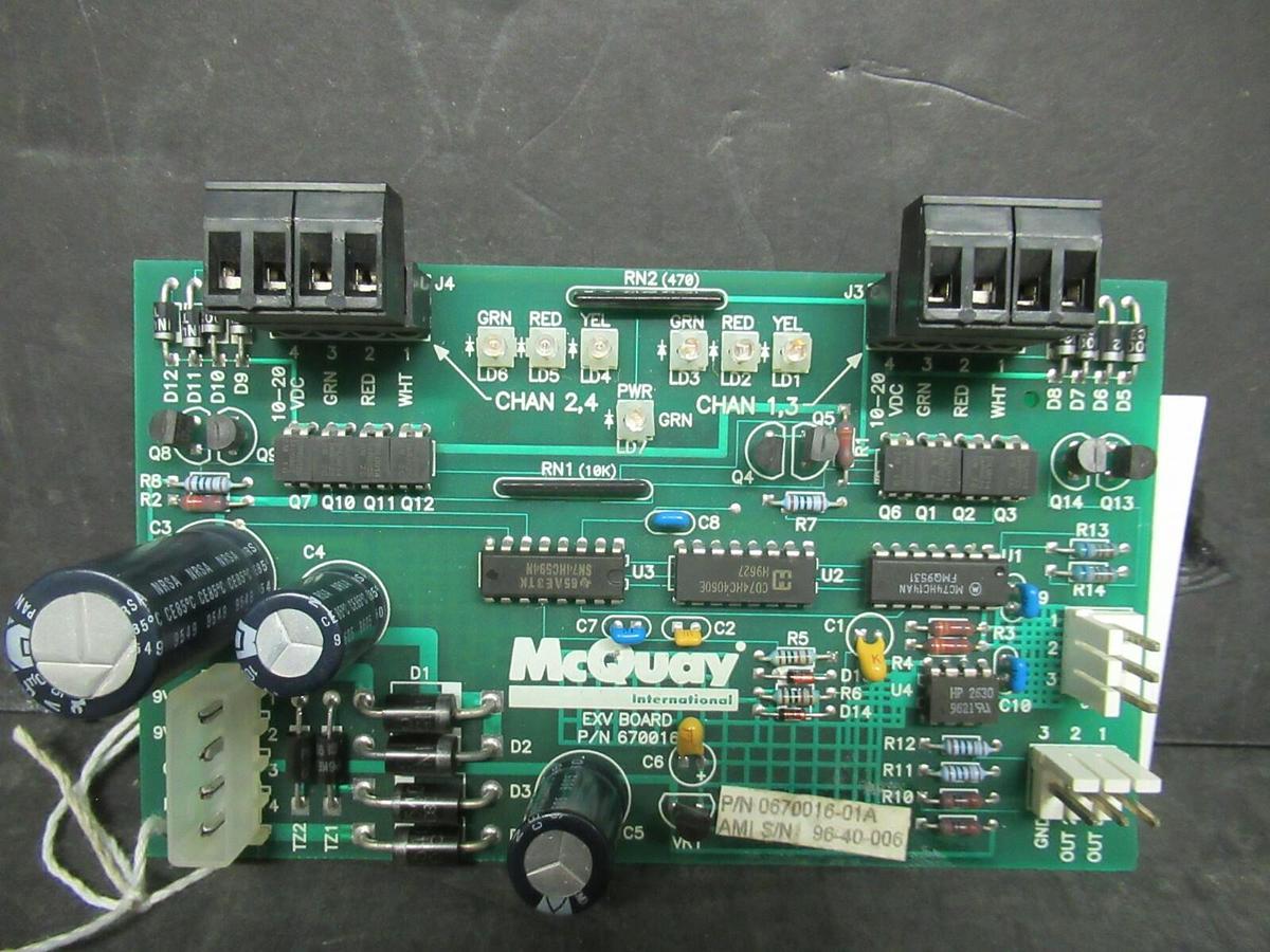 MCQUAY EXV CIRCUIT BOARD 0670016-01A **WARRANTY INCLUDED!**