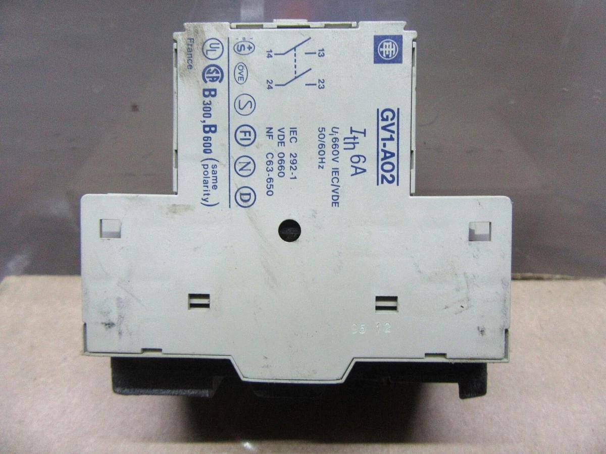 Used TELEMECANIQUE MANUAL MOTOR STARTER GV1-M21 600 VAC 15 HP 20 AMP 3-PHASE