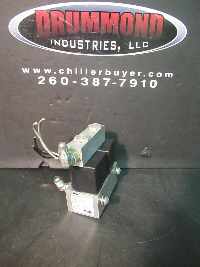 Used PARKER FLUID CONTROL VALVE 7139Z001S1LZ06B2 24 VOLT 10 WATT 1555 KPA 225 PSI