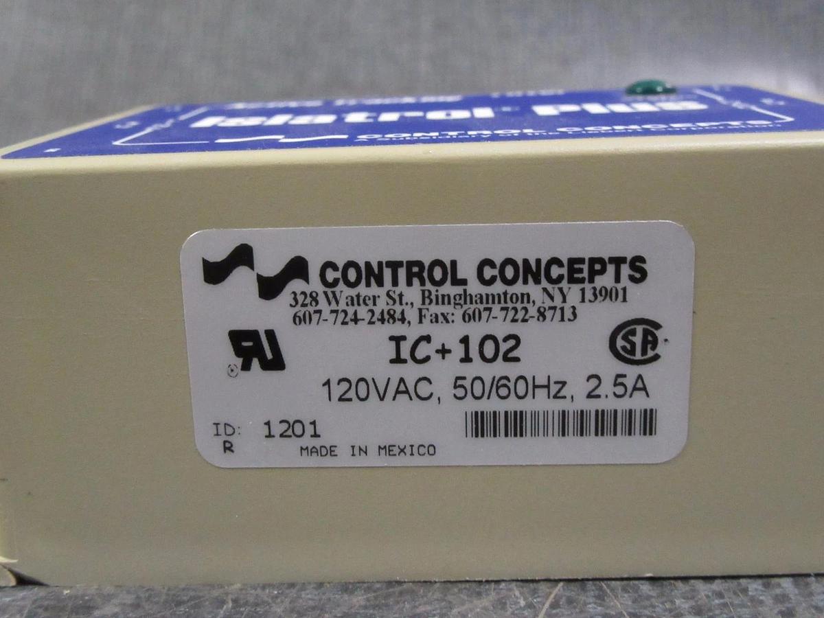 Used CONTROL CONCEPTS ISLATROL PLUS TRACKING FILTER 120 VAC 2.5 AMP MODEL: IC+102