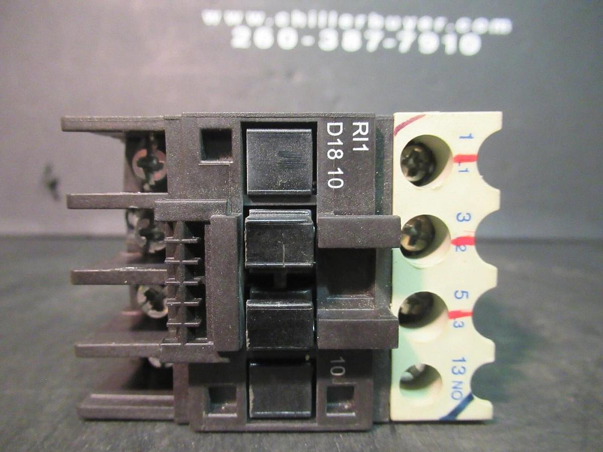 Used RAM CONTACTOR RI1D1840 RI1-D18-10 600 VAC 32 AMP 15 HP COIL: 120 VOLT
