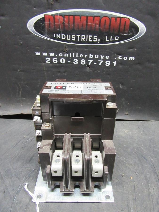 Used CUTLER HAMMER CONTACTOR C832JN4 120 AMP 480/600 V SERIES B1 120 VAC COIL NO LUGS