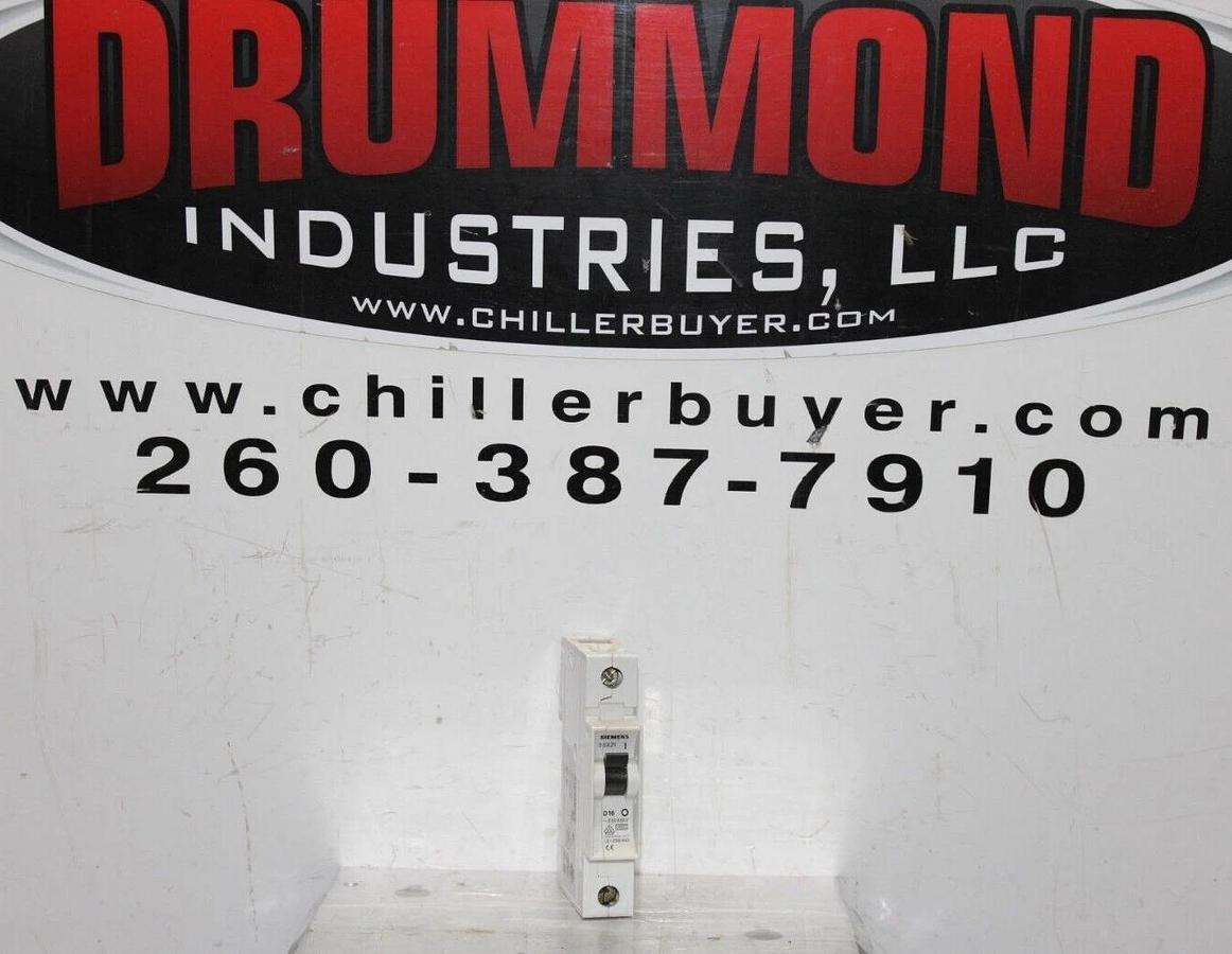 Used SIEMENS CIRCUIT BREAKER 5SX2 5SX21-D16 1-POLE 277/480 VAC **WARRANTY INCLUDED**