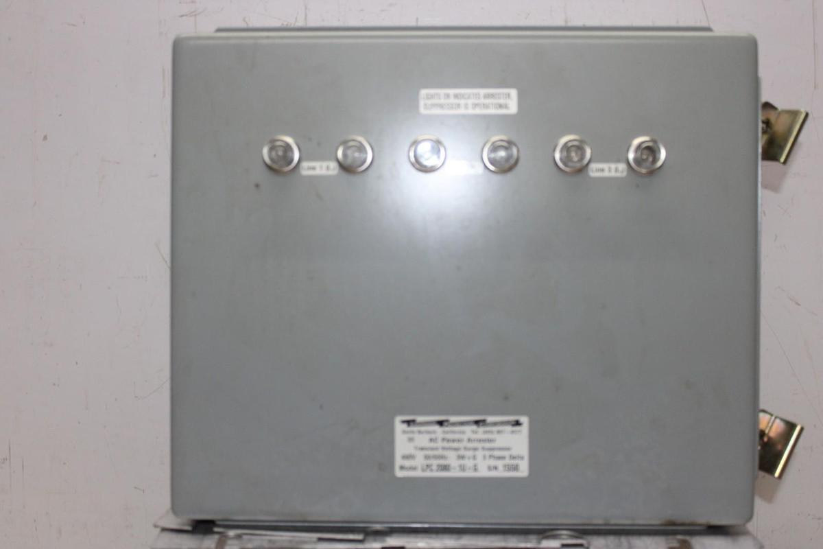 Used LIGHTNING PROTECTION CORP TRANSIENT VOLTAGE SURGE SUPPRESSOR LPC2080-1U-G 480V
