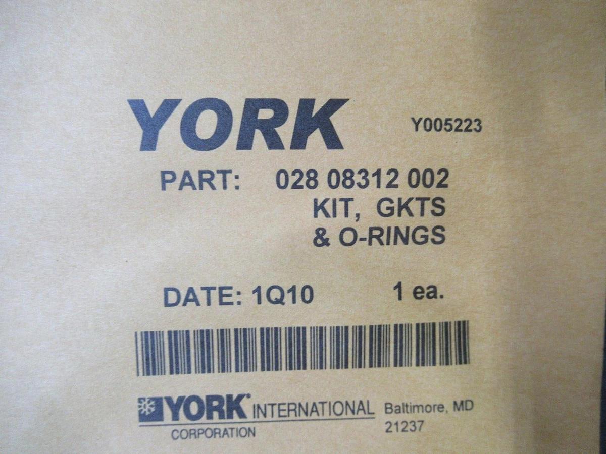 NEW SURPLUS YORK GASKET O-RING KIT 028-08312-002 **WARRANTY INCLUDED**