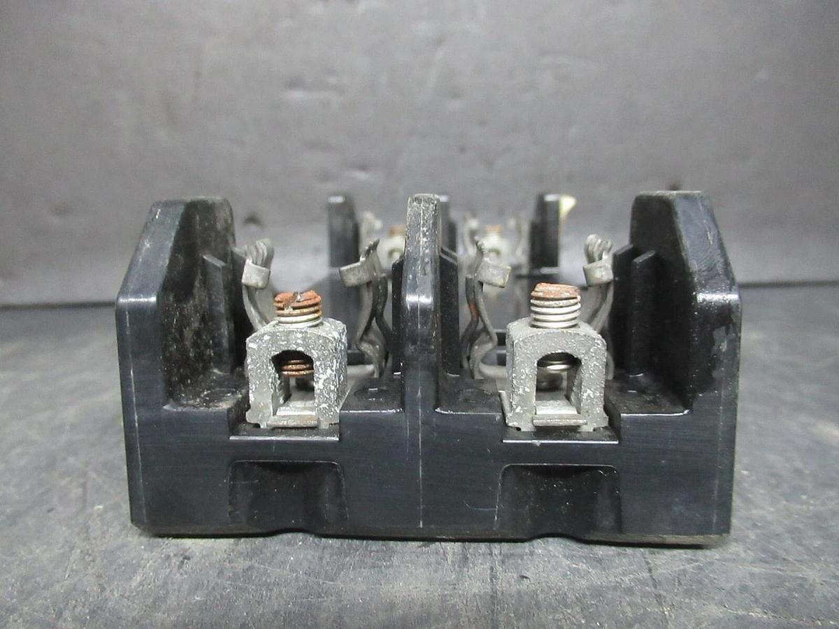 Used MARATHON TWO POLE FUSE BLOCK R6F30A2B 600 VOLT 30 AMP CLASS H **WARRANTY**