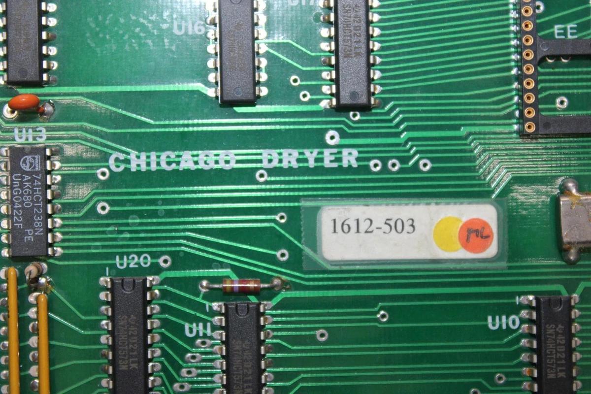 Used CHICAGO DRYER CONTROL CIRCUIT BOARD 1612-503 **WARRANTY INCLUDED**