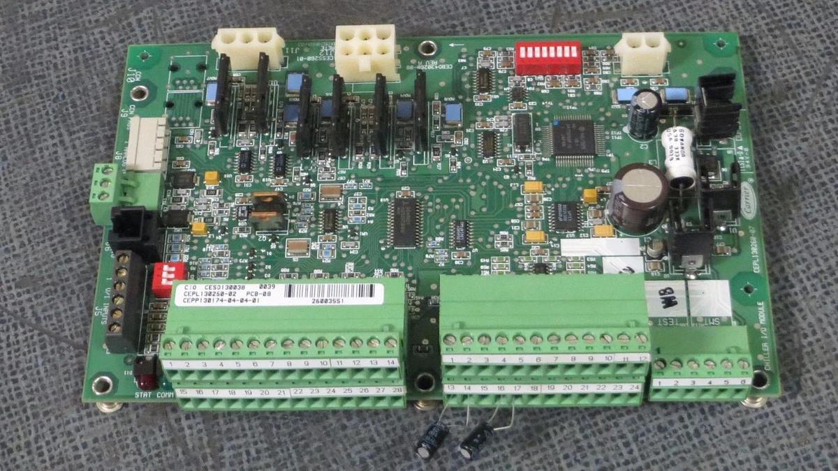 Used CARRIER CHILLER I/O MODULE CIRCUIT BOARD CEPL130260-07 **WARRANTY INCLUDED**